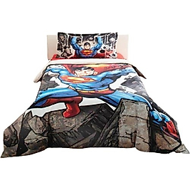 Özdilek Superman Stone Tek Kişilik Lisanslı Çocuk Nevresim Takımı Gri