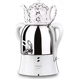 Korkmaz Çaykolik Beyaz Porselen Demlik Dekorlu