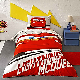 Taç Disney Cars Lightning Pamuk Tek Kişilik Nevresim Takımı