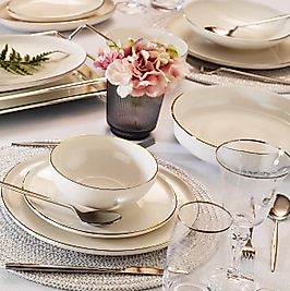 Aryıldız Aria Gold 12 Kişilik 58 Parça Yemek Takımı