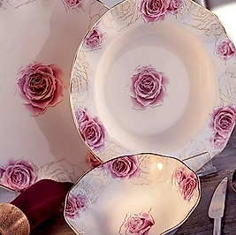 AR 30078 Aryıldız Prestige Bone Porselen 83 Parça Yemek Takımı