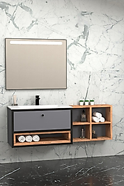 Netdeko Espero 80 cm Siyah Lavabolu