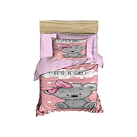 Mira Home Yenidoğan Kız Bebek Nevresim Takımı; %100 Pamuklu Its A Girl