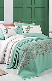 Sarev Eva Mia Yeşil Tek Kişilik %100 Pamuk