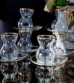 Paşabahçe Tombik Gerçek Yaldızlı(Gerçek Altın Tonu)