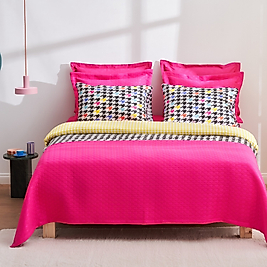 Karaca Home Reyna Tek Kişilik Düet Set Fuşya