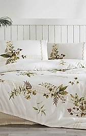 Özdilek Nev Forest Ivy Nevresim Takımı Çift Kişilik Krem