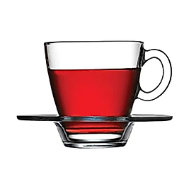 Paşabahçe Aqua Çay Fincanı Tabaklı 215 cc 6 Adet