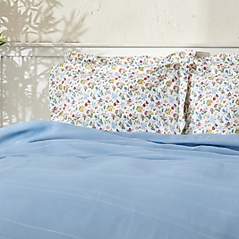 Karaca Home Noya %100 Pamuk Çift Kişilik Pike Takımı Mavi