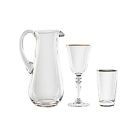 Karaca Jamie Gold Rim 25 Parça Bardak Seti