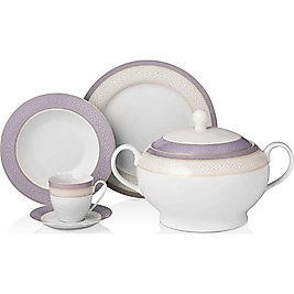 Korkmaz Super White 86 Parça Yuvarlak Yemek Takımı