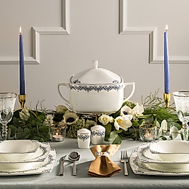 Karaca Fine Pearl Shiraz 62 Parça 12 Kişilik İnci Yemek Takımı Kare