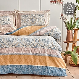 Yataş Bedding Delissa Çift Kişilik Ranforce Nevresim Seti - Mavi