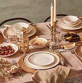 Karaca Gold Line 24 Parça 6 Kişilik Porselen Yemek Takımı