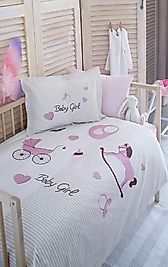 Özdilek Pink Animals Bebek Pikeli Nevresim Takımı