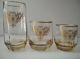 Lav 18 Parça Su Bardak Takımı(Yaldızlı-Lüsterli-Dekorlu)