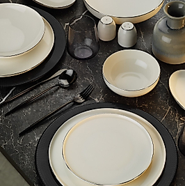 Aryıldız Lima Platin 6 Kişilik 30 Parça Yemek Takımı