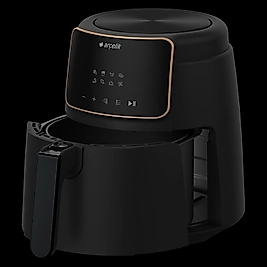 Arçelik Airfryer L, 3.9 Lt 1500 W 8 Programlı Yağsız Sıcak Hava Fritözü, Siyah