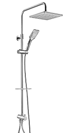 Eca Dalia Teleskobik Yağmurlama Tepe Duş Seti Kolonlu