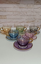 Paşabahçe 12 Parça Fincan Takımı Renkli