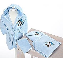 Özdilek Lisans Nakışlı Bambu Bebek Seti Tazmania Mavi