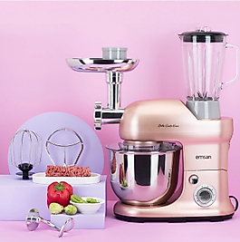 Emsan Çok Amaçlı Mutfak Şefi 5in1 (Çırpma, Yoğurma, Karıştırma, Kıyma, Katı Meyve Smothie