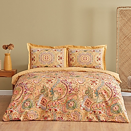 Karaca Home Manas Hardal %100 Pamuk Çift Kişilik Nevresim Takımı