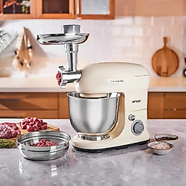 Emsan Bella Gusto Maxi Kıyma Aparatı, Smooth Haznesi​ Stand Mikser Mutfak Şefi 1300W 5 Lt