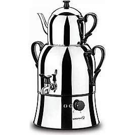 Korkmaz Nosta InoxSiyah Semaver