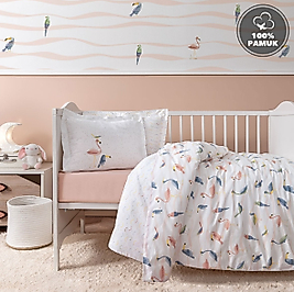 Yataş Mini Nuala Bebek Ranforce %100 Pamuk Nevresim Takımı - Pudra