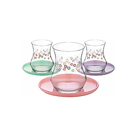 Lav Bahar Pastel 12'li Çay Seti 170 cc