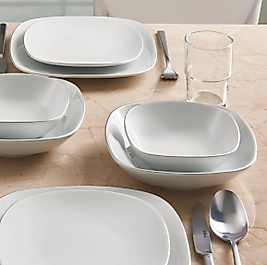 GÜRAL PORSELEN MİMOZA 24 PARÇA 6 KİŞİLİK YEMEK TAKIMI PIRLANTA