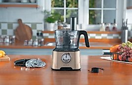 Karaca Mastermaid Power Essential Iconic Beige Mutfak Robotu, Blender Seti 2000 W