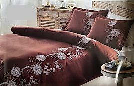 Özdilek Boutique Çift Kişilik Nevresim Takımı Mira Kahve