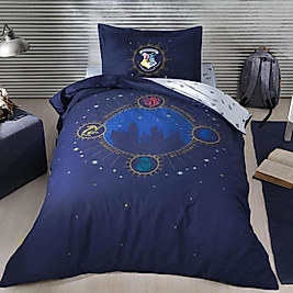 Özdilek Tek Kişilik Ranforce Nevresim Takımı Mavi Hp Hogwards