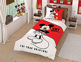 Taç Lisanslı Çek Canlandır Tek Kişilik Nevresim Takımı Disney Mickey