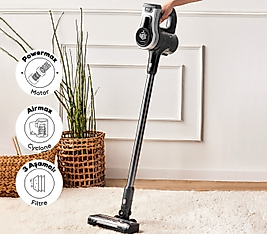 Karaca Vantuz Power Force Max 2 In 1 Şarj Edilebilir Dik Süpürge Silver