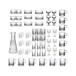 Paşabahçe Elysia 61 Parça Bardak, Sunumluk, Çerezlik , Dondurmalık Full Çeyiz Seti
