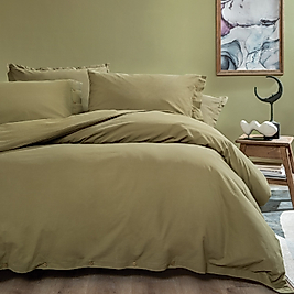 Yataş Plain Çift Kişilik Ranforce Yıkamalı Nevresim Takımı - Yeşil