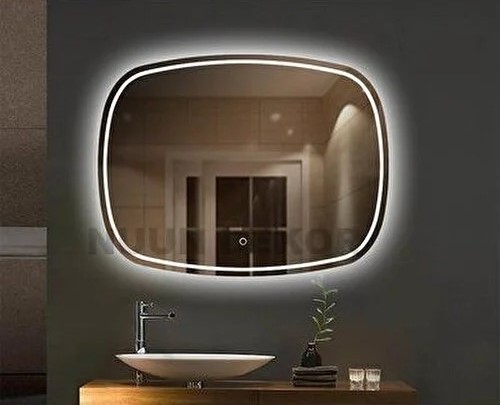 Nuun Dekor Dokunmatik LED Işıklı Banyo Aynası (Dimmer Özellikli)