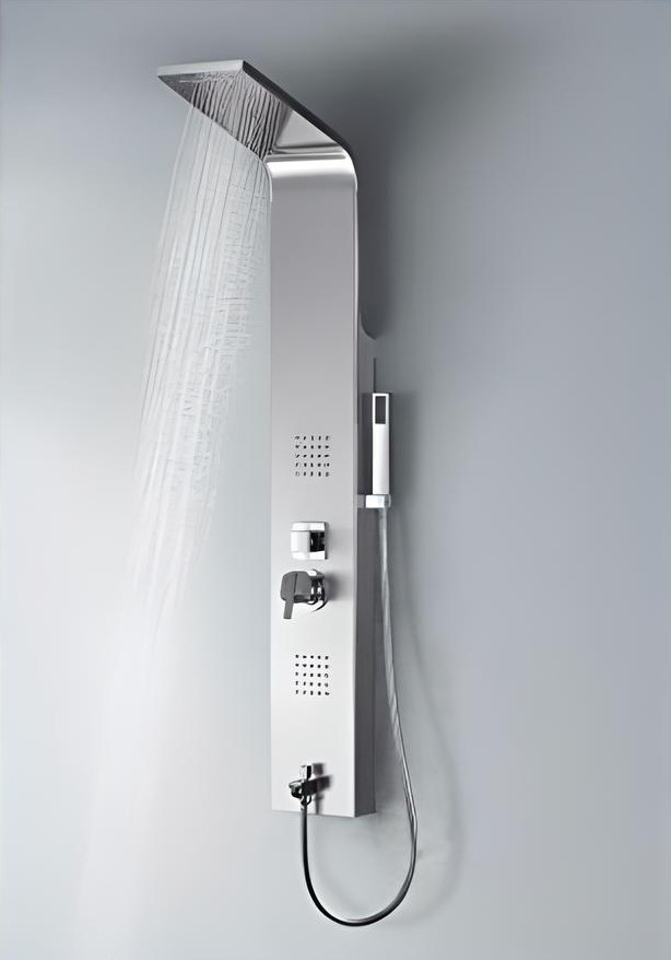 Sam Banyo Aras Krom Duş Paneli, Robot duş, duş kolonu,krom masajlı duş, duş fiskiyesi