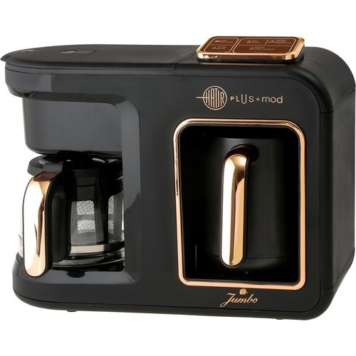 Jumbo Hatır Plus Mod 5 In 1 Black Copper Çay ve Kahve Makinesi