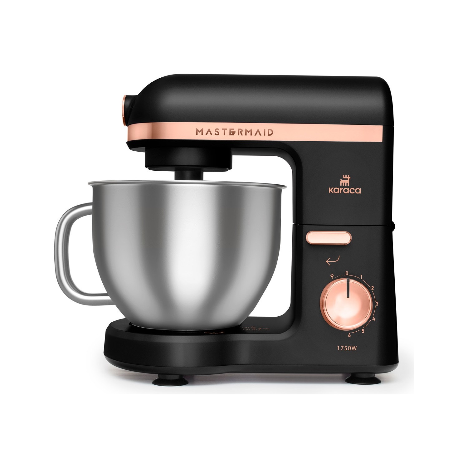 Karaca Mastermaid Chef Pro Çift Kollu Stand Mikser Matte Black Copper 1750 W