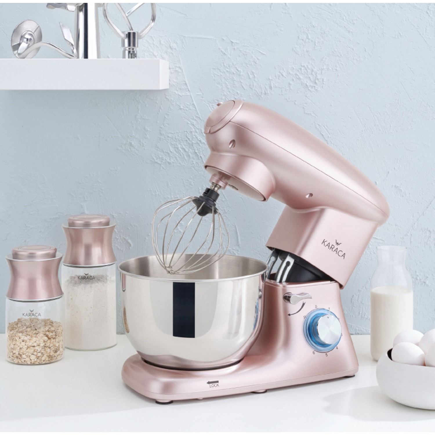 Karaca Multichef Stand Mikser Rosegold