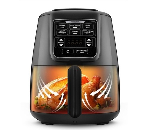 Karaca Air Pro Cook Köz XL Airfryer Black Shine 4 Kişilik
