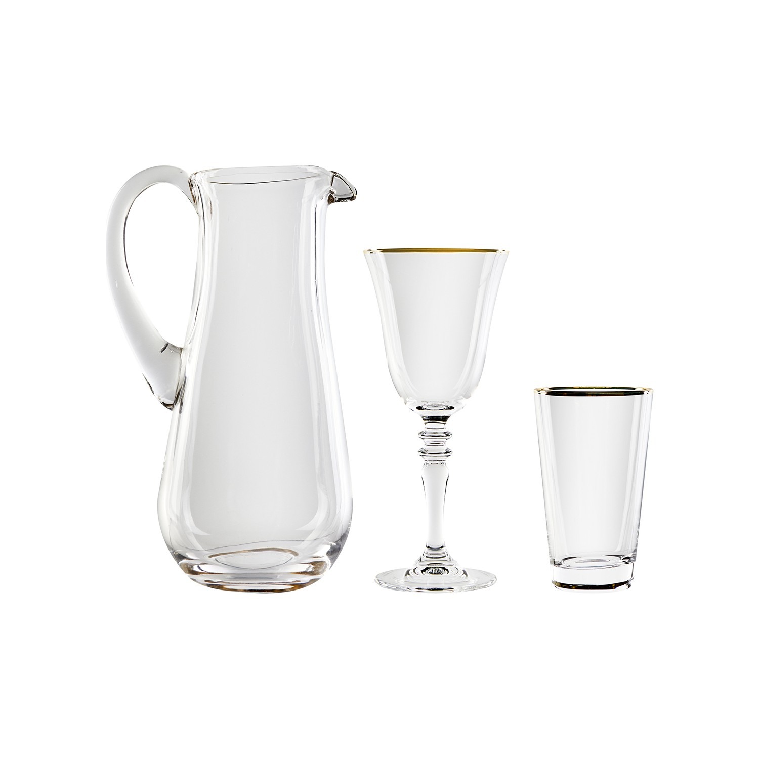 Karaca Jamie Gold Rim 25 Parça Bardak Seti