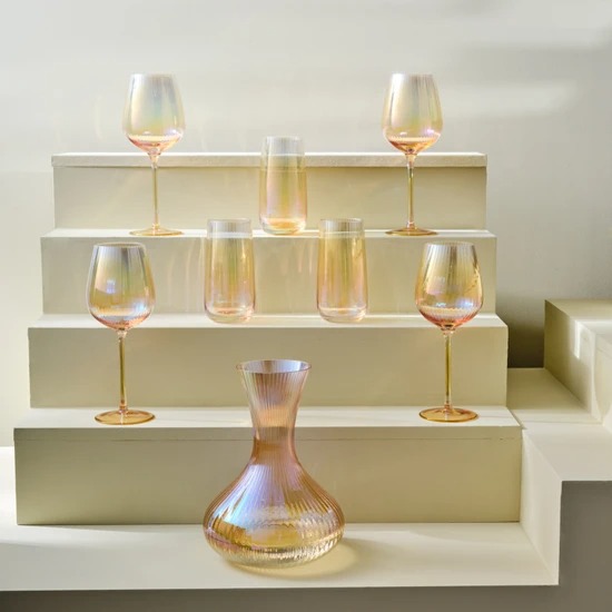 Karaca Leona 25 Parça 12 Kişilik Bardak Su Seti Gri