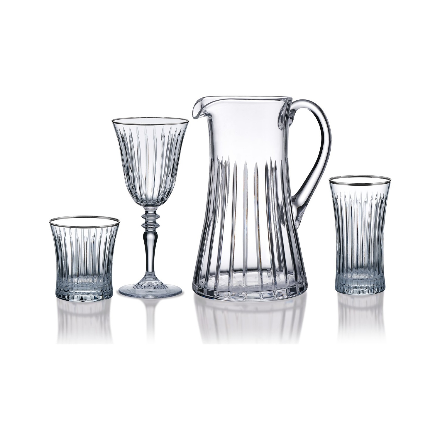 Korkmaz Lenora Platin 37 Parça Bardak Seti