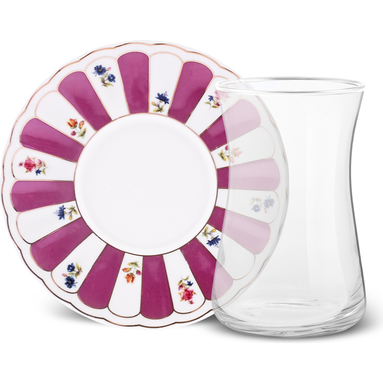 Karaca Ecem 12 Parça 6 Kişilik Çay Seti