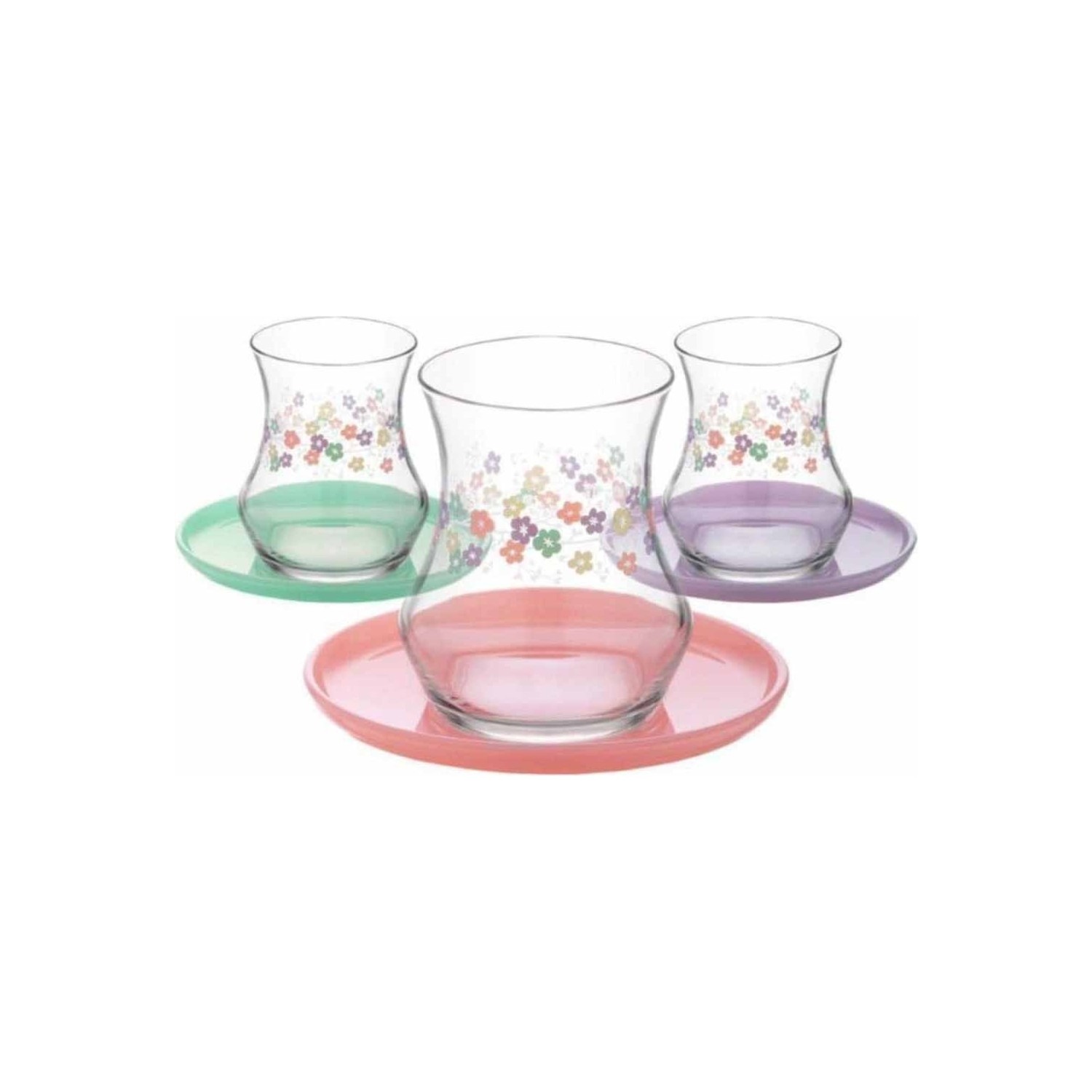 Lav Bahar Pastel 12'li Çay Seti 170 cc